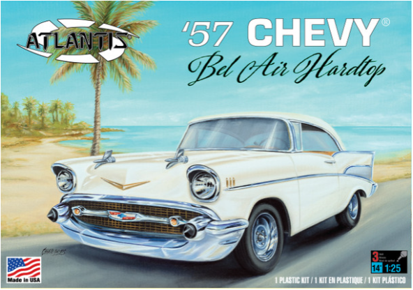 Atlantis Models 1:25 1957 Chevrolet Bel Air Hardtop Stock Drag