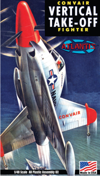 Atlantis Models 1:48 Convair United States United States Navy (USN) Pogo Vertical Take-Off Fighter